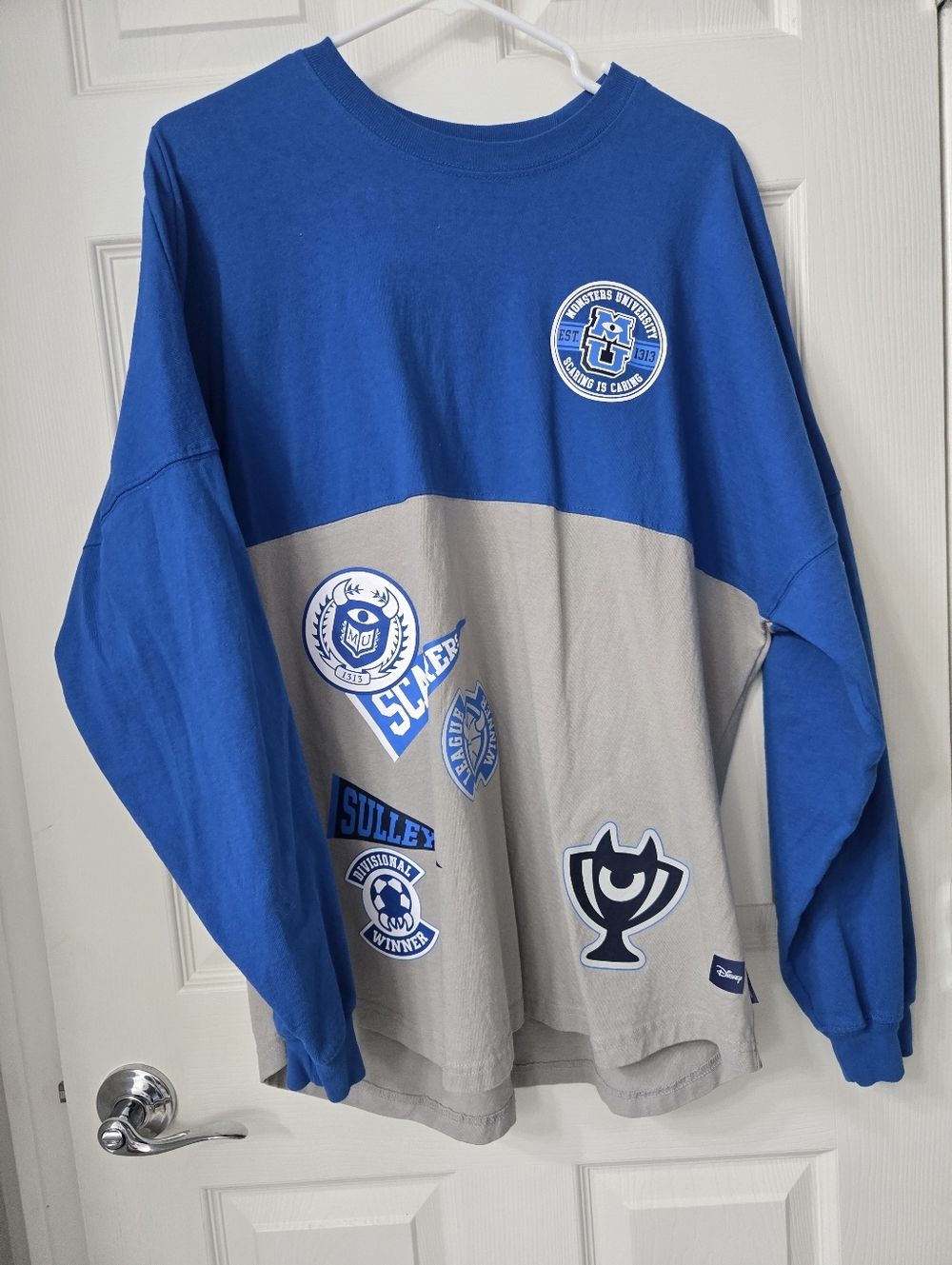 Disney , Mens Large Baggy Fit Monsters University Long Sleeve Shirt